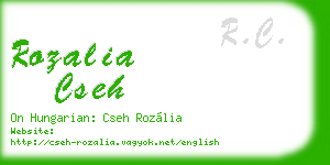 rozalia cseh business card